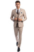 Men's Two Button Slim Fit Vested Solid Basic Color Suit