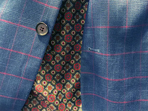 (S) Slim Fit Blue Blazer