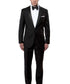 Black Slim Men's Tuxedo Suit Bryan Michaels Suits - Paul Malone.com