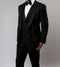 Black Slim Fit Tuxedo 3 Piece with Satin Shawl Collar Vest
