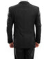 Arezzo Collection - 100% Wool Suit Modern Fit Italian Style 2 Piece in Black