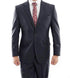 Arezzo Collection - 100% Wool Suit Modern Fit Italian Style 2 Piece in Navy