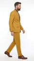 Men’s Travis Kelce Inspired Yellow Suit, Mustard Gold 2 Piece Fashion Suit for Parties and Events