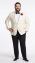 Men’s James Bond Inspired Ivory White Tuxedo Suit, Classic 007 Formal Dinner Jacket for Weddings, Prom and Costume Parties