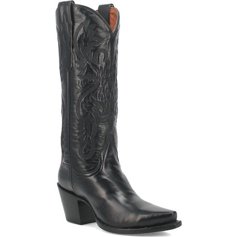 Dan Post Women’s Maria 13 Snip Toe Black Napalino Leather Fashion Boot