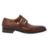 Mens Mauri Cardinal Ostrich Leg Monk Strap Dress Shoe in Brown