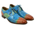 Mens Mauri Stephen Tri Color Alligator Dress Shoe in Blue|Green|Cognac