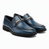 Men's Mauri Casual Alligator Loafers Blue Metal Bit Debonair