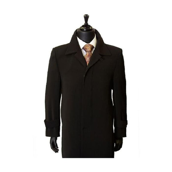 MICROFIBER FULLY-LINED HIDDEN BUTTONS DUSTER COAT