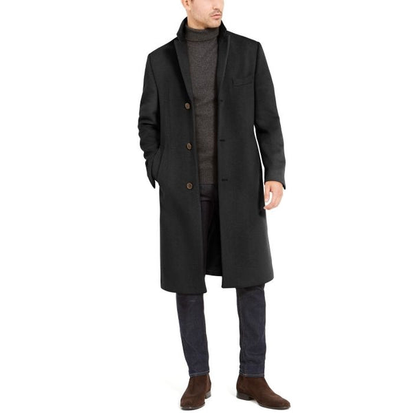 Mens Columbia Classic-Fit  Charcoal Overcoat