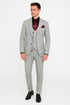 Men's Grey and Black Pinstripe Three-Piece Suit 1920s Suit Gangster Stripe Vintage Look