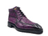 Men's Lace-up Boots Alligator Embossed