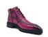 Men's Lace-up Boots Alligator Embossed