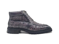 Men's Lace-up Boots Alligator Embossed - Carrucci Shoes