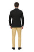 Men’s Black and Goldish Champaign Camel Bronze Tuxedo with Satin Shawl Lapel and Matching Vest with Bowtie