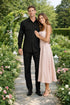 Mens Luxury Black Wool Two-Piece Leisure Walking Suit