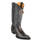 Men's King Exotic Boots Genuine Eel Skin Boots Gray (4980809)