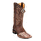 Men's King Exotic Python Boots Rubber Sole & Saddle Vamp Square Toe Natural (48235785)