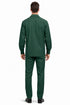 Mens Luxury Hunter Green Wool Two-Piece Leisure Walking Suit