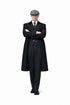 Men's Black Collar Viscose Lining Peaky Blinders Suit - Peaky Blinders Outfit + Overcoat + Hat (Peaky Blinder Custome)