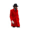 Men's Driving Coat - Men's Car coat - Red Wool Coat