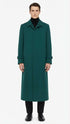Men’s Full-Length Green Overcoat