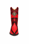 Men's King Exotic Genuine Sharkskin Boots 3x Toe Burnished Red (495v20912)