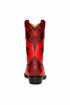Men's King Exotic Genuine Sharkskin Boots 3x Toe Burnished Red (495v20912)