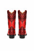 Men's King Exotic Genuine Sharkskin Boots 3x Toe Burnished Red (495v20912)