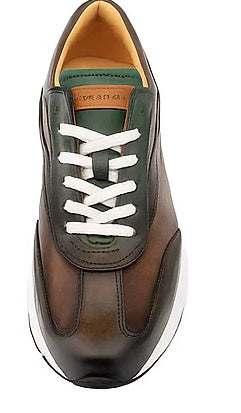 Men's Magico Forest/Olive Two-Toned Sneakers By Mezlan Made In Spain Brand