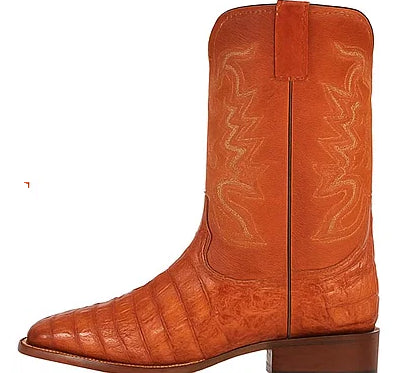 Men's Wild West Caiman Belly Skin Rodeo Toe Boots 281882