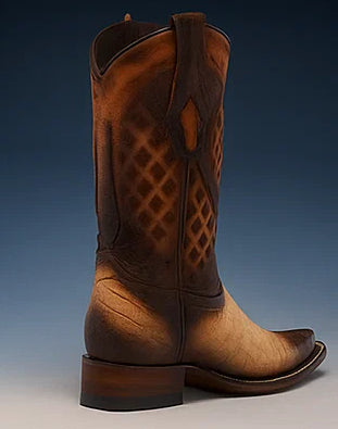Men's Wild West Caiman Belly Square Toe Boot 2768215