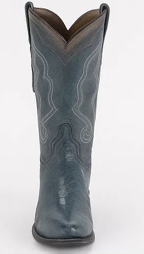 Men's Wild West Ostrich Leg Skin J Toe Boots 29905