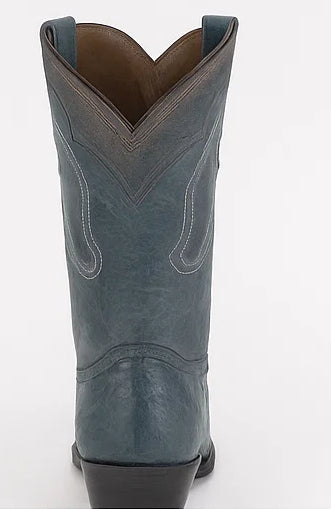 Men's Wild West Ostrich Leg Skin J Toe Boots 29905