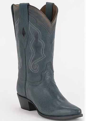 Men's Wild West Ostrich Leg Skin J Toe Boots 29905