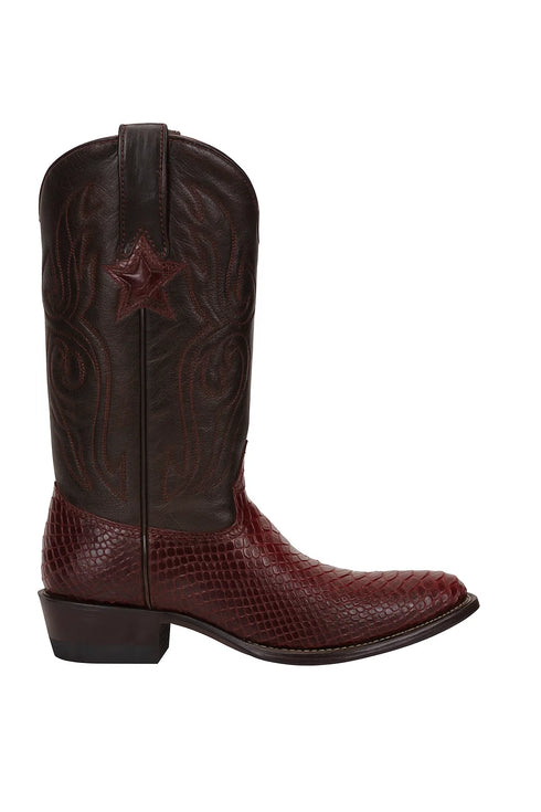 Men's Wild West Python Skin J Toe Boots 29957