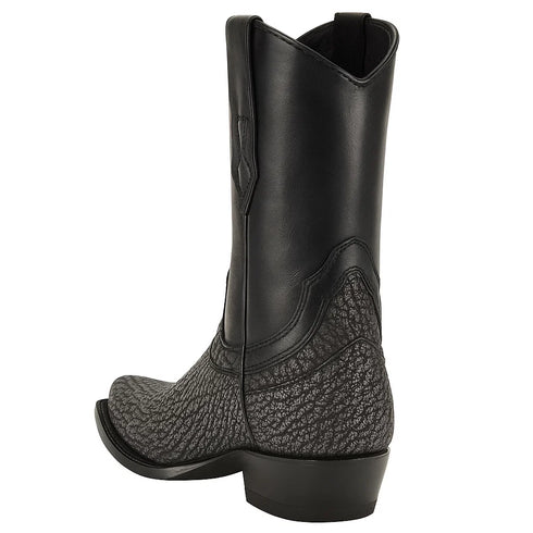 Men's Wild West Shark Skin Dubai Toe Short Boots 279B09