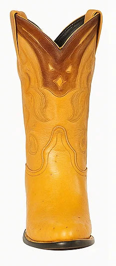 Men's Wild West Smooth Ostrich Skin J Toe Boots 29904