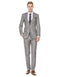 Mens 2 Button Modern Fit Suit Light Grey