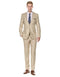 Mens 2 Button Modern Fit Suit Tan