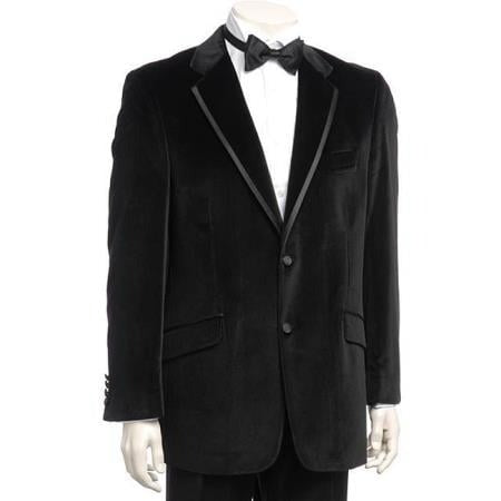 Velvet Blazer - Mens Velvet Jacket Black Mens Velvet Dinner Jacket Trim Lapel Tuxedo looking Borg Jackets