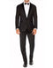 Mens 1 Button Slim Fit Shawl Tuxedo in Black - Mens Slim Fitted Tuxedo