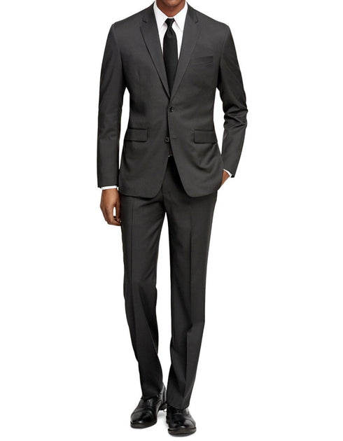 Mens Slim Fit Suit Charcoal