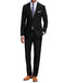 Mens Slim Fit Suit Solid Black