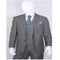 2 Buttons With Vest 3 Pieces Medium Grey PinStripe