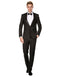 Mens Prom | Wedding Slim Fit Shawl Tuxedo Black - Mens Slim Fitted Tuxedo