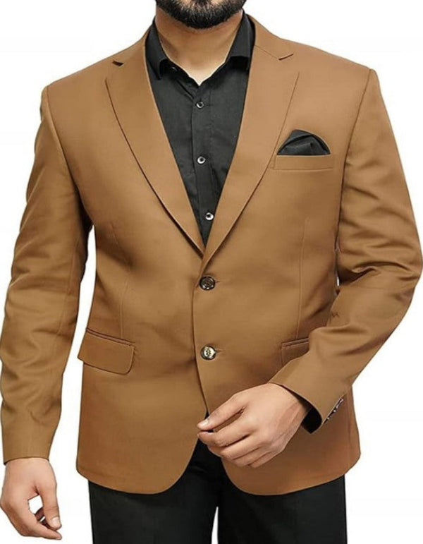 Mens Tan Sport Coat - Beige Color Blazer - Summer Jacket