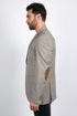 Men’s Heather Beige Cowboy Sport Coat – Classic Elbow Patch Jacket