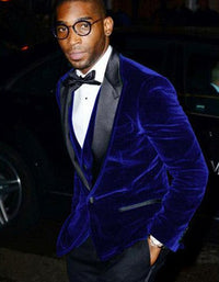 Mens Designer Velvet Tuxedo Jacket in Red