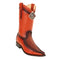 Mens King Exotic Sharkskin European Toe Boots - Cognac (477bd0903)
